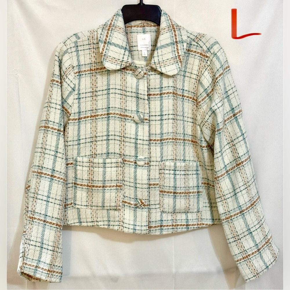 LC Lauren Conrad Plaid Jacket